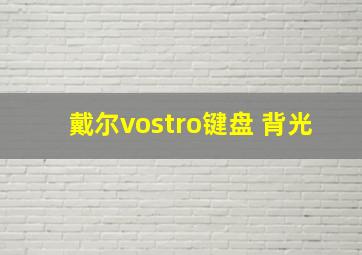 戴尔vostro键盘 背光